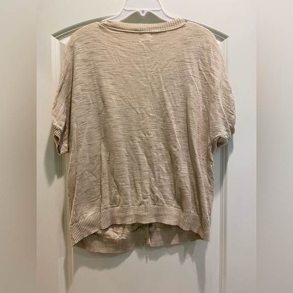 Mossimo Short Sleeve Beige Cardigan Size XXL - Picture 4 of 6